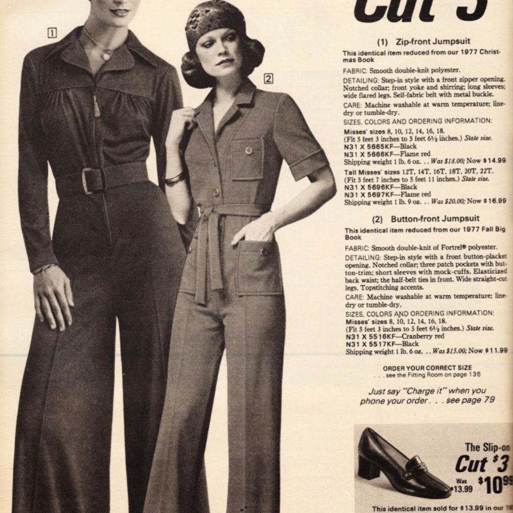 ❗️SOLD❗️70s Sears Black Jumpsuit - Picture 16 of 16